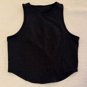 Dark Grey/Black Sleeveless Women's Top